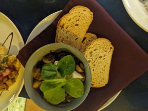 Saree mushroom at Di Vino Dante in Puerto Vallarta