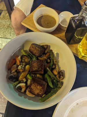 Tofu at Di Vino Dante in Puerto Vallarta