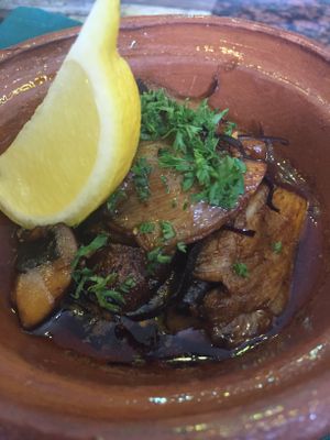 Mushrooms al guajillo at Di Vino Dante in Puerto Vallarta