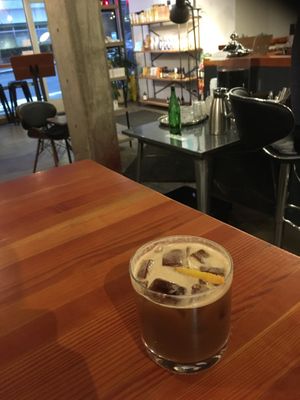 Cold coffee with spices  at Ghost Note Coffee in Seattle