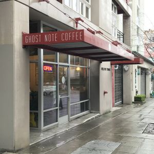 Main entrance  at Ghost Note Coffee in Seattle