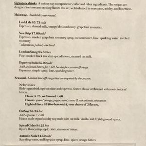 Vegan gourmet drink heaven  at Ghost Note Coffee in Seattle