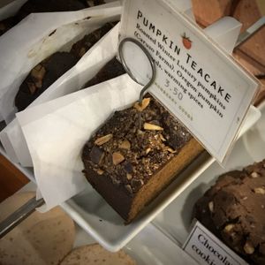 Vegan pumpkin cake at Ghost Note Coffee in Seattle