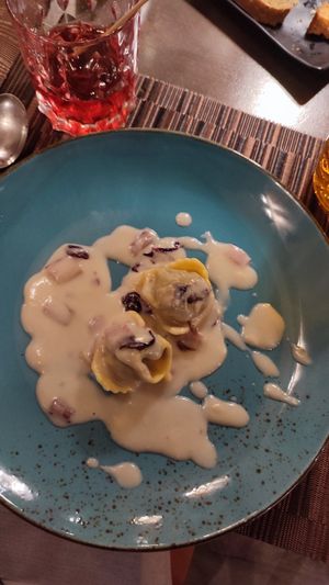 Tortelli di radicchio "ai 4 formaggi" at GingerGi in Padua