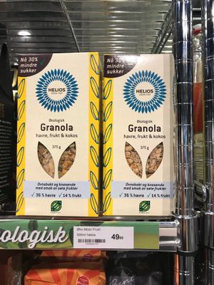 Vegan granola at Flavors Food Market in Oslo