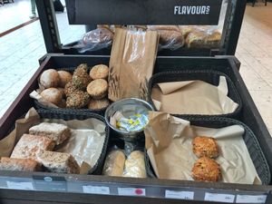 Bread (ask for vegan options) at Flavors Food Market in Oslo