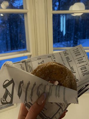 vegan donut   at Pyynikin Munkkikahvila in Tampere