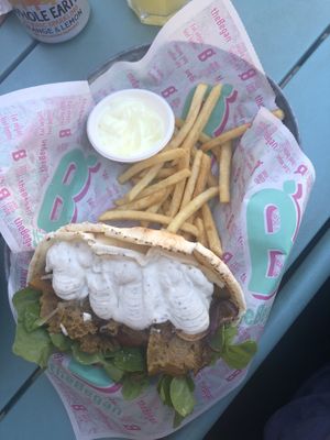 Kebab with fries  at The Began in Valencia