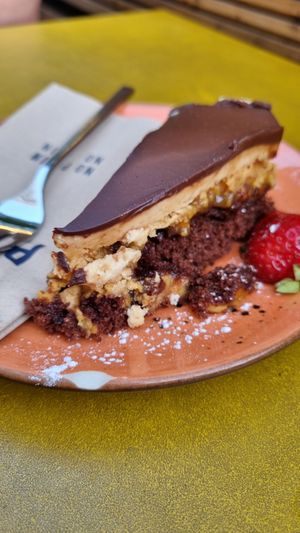 Snickers cake - was okay. at Plain in Vienna