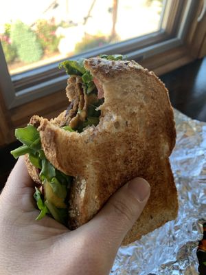 “Steak” sammie at Kaibur Coffee in Pittsburgh