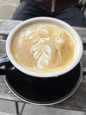 Soy latte  at Kaibur Coffee in Pittsburgh