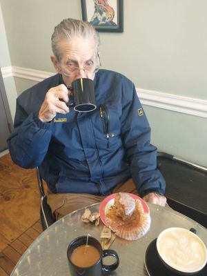 My dad had a second cup of coffee. ❤ at Kaibur Coffee in Pittsburgh