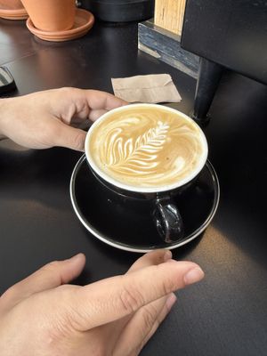 oat latte  at Kaibur Coffee in Pittsburgh