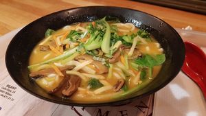 Vwgan amazing ramen!! at Sugoi Ramen in Bilbao