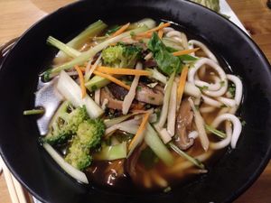 Vegan ramen at Sugoi Ramen in Bilbao