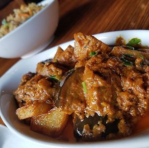 Eggplant Yogurt Dish at Martsa on Elm in Somerville