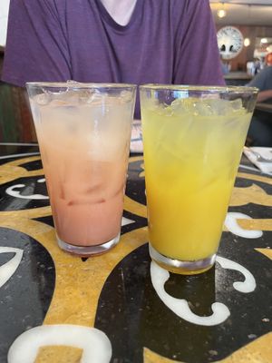 Guava and mango lemonade   at Seedz Cafe in Steamboat Springs
