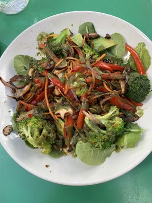 Organic veggies bowl !  at Seedz Cafe in Steamboat Springs