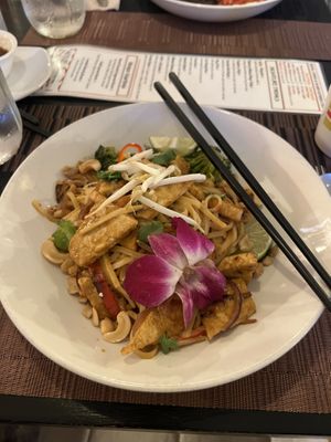 Korean cashew noodle  at Seedz Cafe in Steamboat Springs