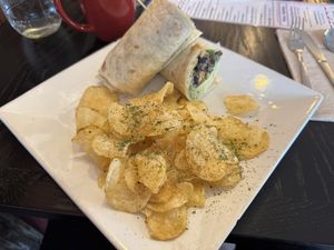Vegan burrito  at Seedz Cafe in Steamboat Springs