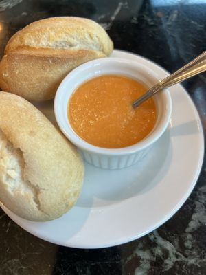 Pebre to start  at Bidasoa Restaurant at Hotel Bidasoa in Santiago