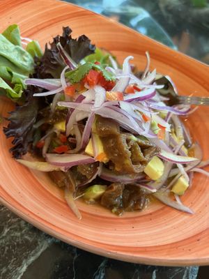 Cochayuyo  at Bidasoa Restaurant at Hotel Bidasoa in Santiago