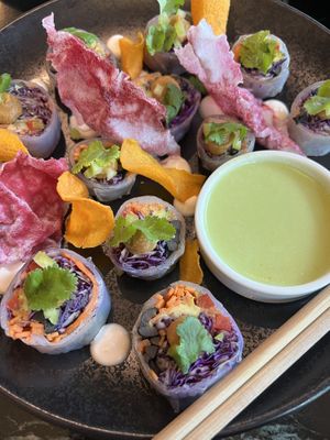 Rice rolls  at Bidasoa Restaurant at Hotel Bidasoa in Santiago