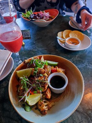 Coliflor en salsa at Bidasoa Restaurant at Hotel Bidasoa in Santiago