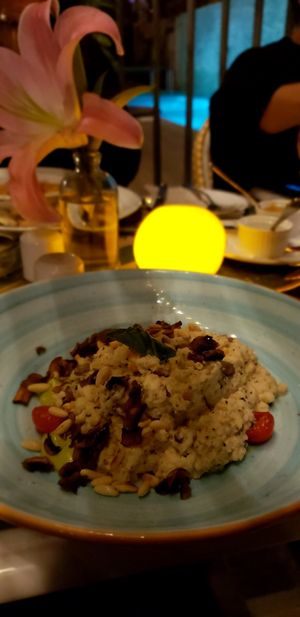 Cauliflower Rice Risotto at Bidasoa Restaurant at Hotel Bidasoa in Santiago