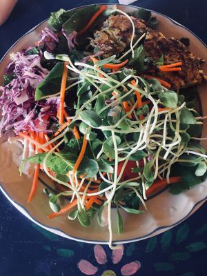 Asian Pancake Salad  at La Jardinera in Todos Santos