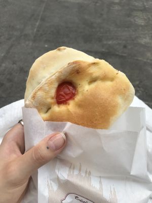 vegetable panzerotti at Panzerotti Luini in Milan