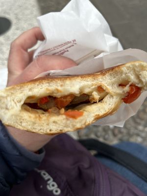 Baked vegetable  at Panzerotti Luini in Milan