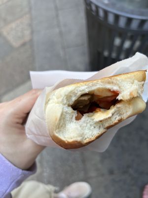 veggies  at Panzerotti Luini in Milan
