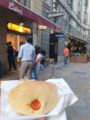 Exterior at Panzerotti Luini in Milan