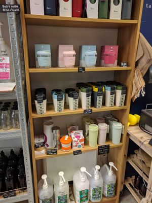 Reusable coffee cups at Ripple Living in Cardiff