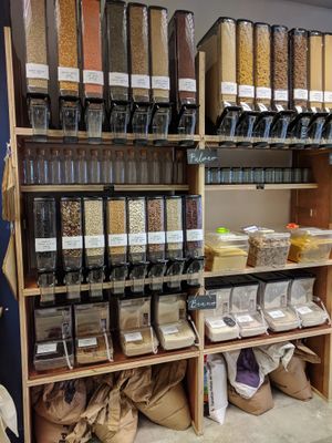 Grains, legumes, beans at Ripple Living in Cardiff