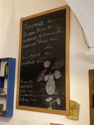 Daily menu at Soup in Town in Lucca