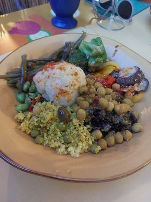 Buddha bowl at Soup in Town in Lucca