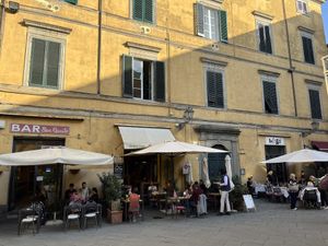 In the middle  at Soup in Town in Lucca