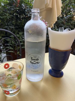 Water  at Soup in Town in Lucca