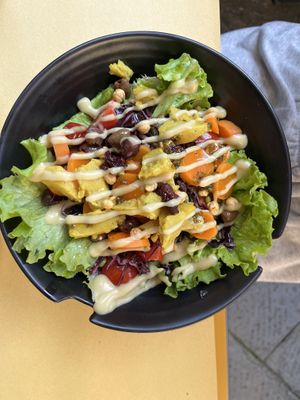 Vegan salad ("insalatona")  at Soup in Town in Lucca