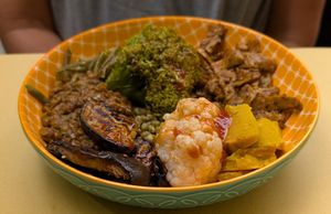 Planted bowl at Soup in Town in Lucca