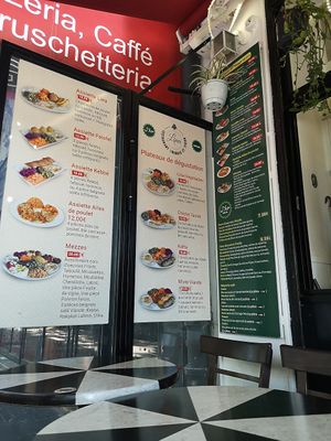 menu at Lina Restaurant in Paris