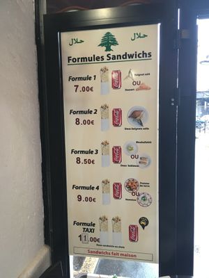 Formules sandwich  at Lina Restaurant in Paris