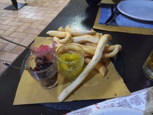 Gnocco fritto at Taverna dell'Ortica in Trecate