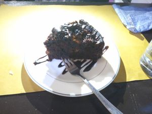 Chocolate cake with figs at Taverna dell'Ortica in Trecate