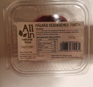 Raspberry cheesecake (vegan) at Dieta Life Market & Food Bar in Budapest