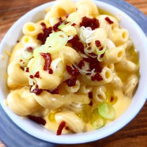 Macncheese with facon at Vegano in Newcastle Upon Tyne