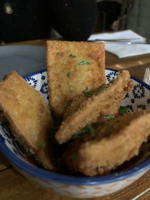 Deep fried ravioli   at Vegano in Newcastle Upon Tyne