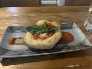 Deep fried pizza  #Veganuary at Vegano in Newcastle Upon Tyne